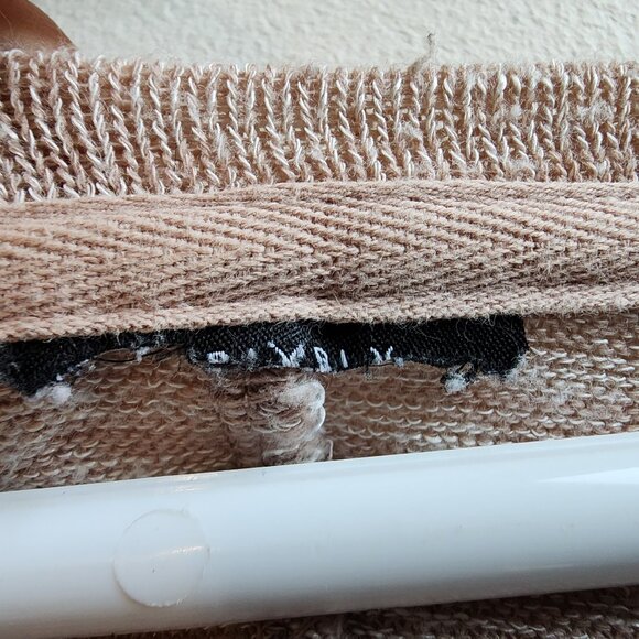 Tan Scoop Neck Angled Jersey Size Large - Picture 10 of 16